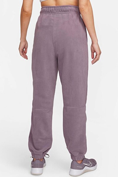 Nike Therma-FIT One Women's Loose Fleece Pants Kadın Bol Kesim Yüksek Bel Eşofman Altı Mor