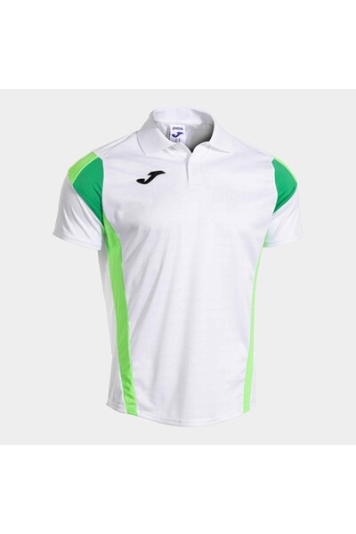 Joma Tricou sport alb cu guler polo pentru bărbați Montreal
