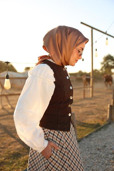 Silk Home Sura Silk Scarf 11416-S09 Caramel