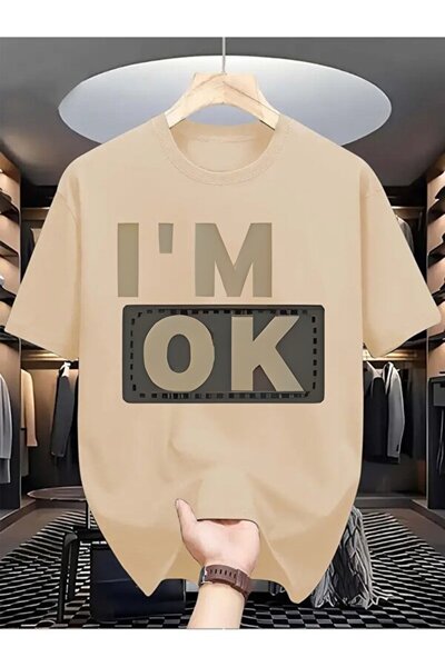 ship master Καλοκαιρινό, casual και ευέλικτο βαρύ βαμβακερό μπλουζάκι με κοντομάνικο γράμμα για άνδρες