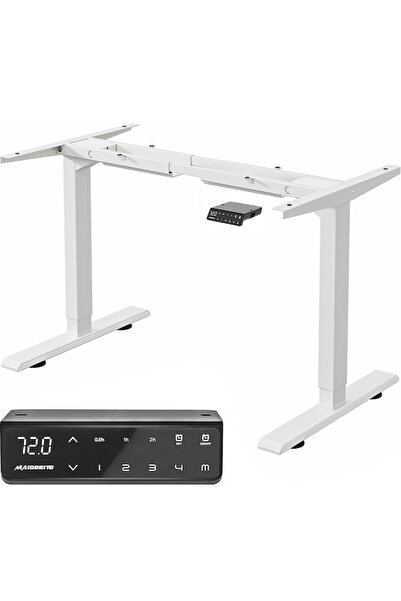 Maidesite Electric Desk Frame Maidesite, 2 Motors, 4 Memory Modules, Adjustable Height 72-120 cm, Adjustable L