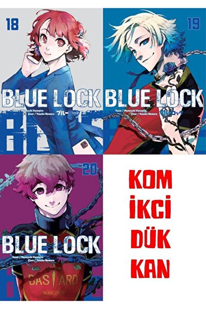 Komikşeyler Yayıncılık Blue Lock-18-19-20 manga seti (3 kitap) AYRAÇ HEDİYELİ