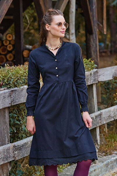 Los banditos Hakim Yaka Buys Elastic Lace Winter Dress