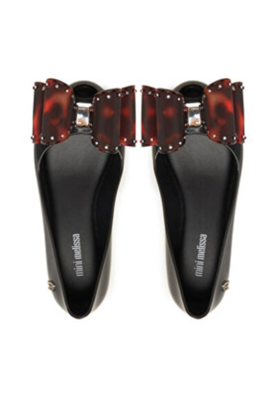 Melissa Μπαλαρίνες για κορίτσια μαύρες MELISSA-M 35966 BC921 ΜΑΥΡΗ/ΤΑΡΤΑΚΙ