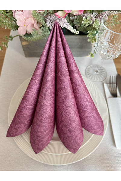 Mank Șervețele de masă festive Linclass - Jacquard (violet) / 40 x 40 cm / 12...