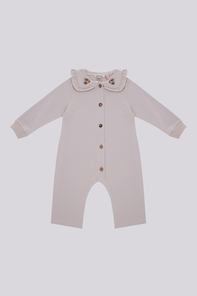 GB Baby Baby Girl Ecru Overall