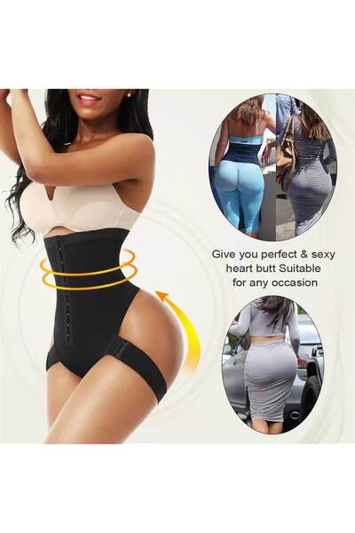 OEM High-waisted shaping thong with straps