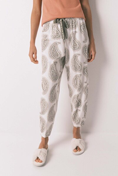 Women'secret 100% cotton paisley long trouser