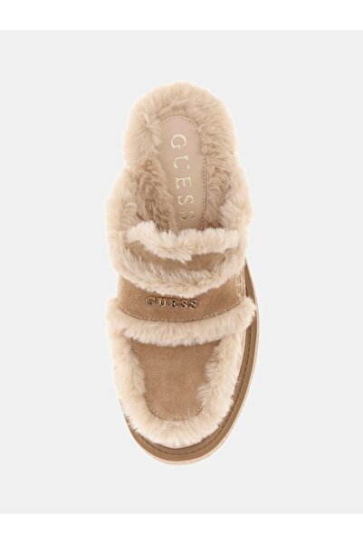 Guess Yaneta deri karışımlı terlik FLFYATSUE06-26K