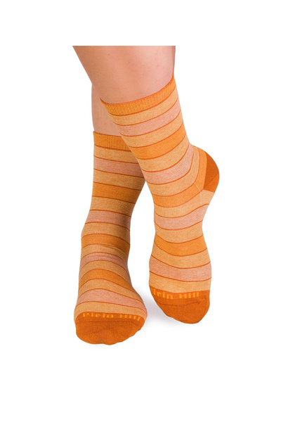 Pirin Hill Striped cotton socks 98% COTTON RICH Yellow