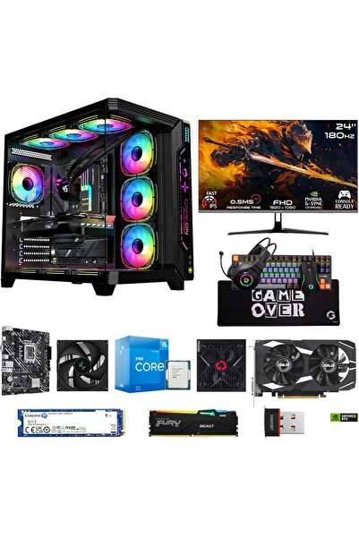 GAMEON High-Performance Gaming PC | Intel Core i5-12400F | RTX 3050 6GB | 16GB DDR5 RAM | 1TB NVMe S