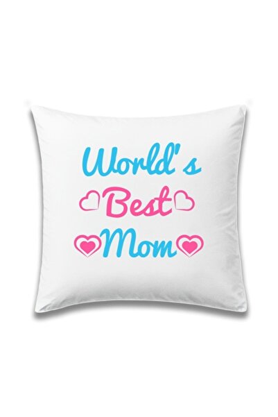 OEM Personalized Pillow for Mom with Message: 'World's Best Mom', Pink Model,...