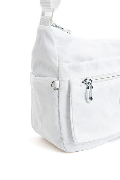 Sanmorris 4008 Women's Multi-Pocket Waterproof Crinkle Fabric Adjustable Crossbody Shoulder Bag