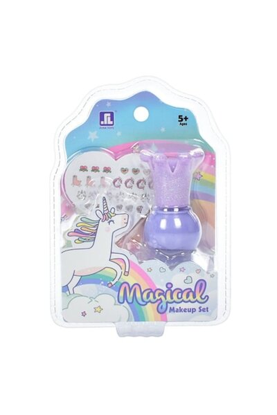 Toy Toy Toy Set de machiaj decorativ pentru copii, ojă, autocolante pentru un...