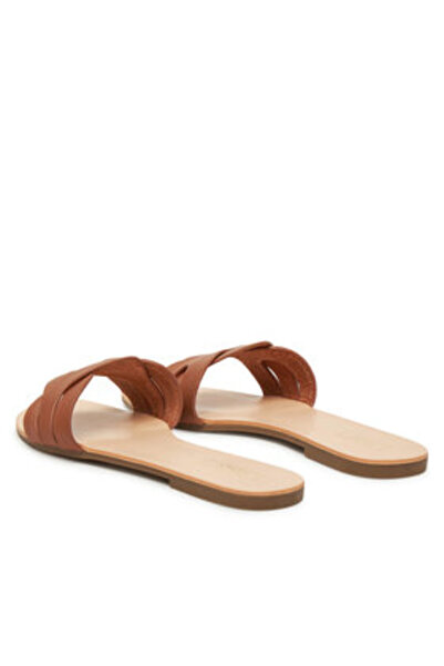 ONLY Shoes Γυναικείες σαγιονάρες καφέ ΜΟΝΟ-15340952 COGNAC