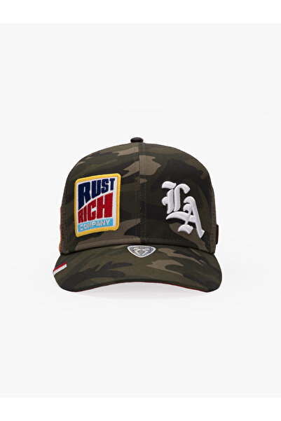 RustandRich Women Men Khaki Baseball Cap Curved Visor Urban Collection La Camouflage