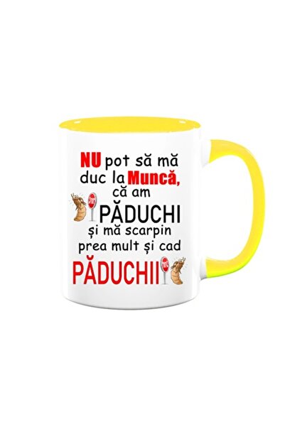 OEM Cană personalizată cu mesajul: „Nu pot merge la serviciu pentru că am păd...