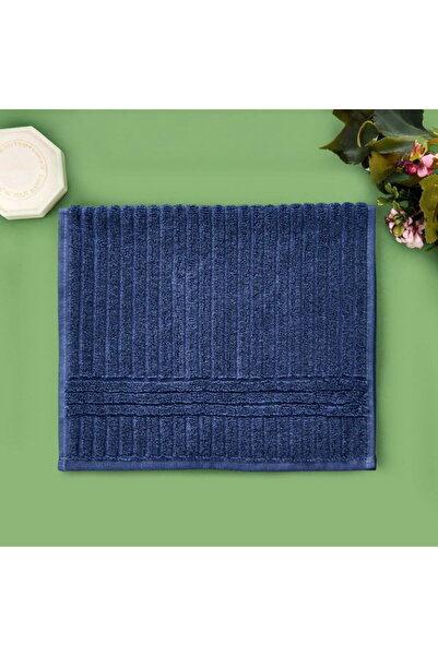 Evidea Πετσέτα χεριών από μαλακό μικροβαμβάκι - Σκούρο μπλε - 30x50 cm