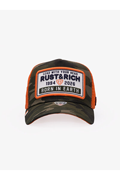 RustandRich Women Men Khaki Trucker Hat Urban Collection Camouflage