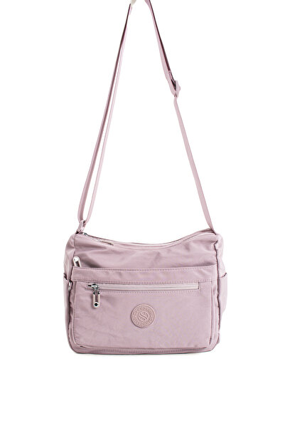 Sanmorris 4008 Women's Multi-Pocket Waterproof Crinkle Fabric Adjustable Crossbody Shoulder Bag