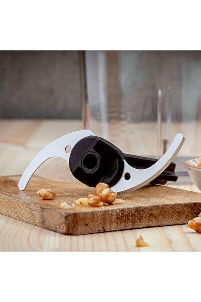 Voltz Blender, tocator și mixer 3 în 1 Oliver OV51112WSC, 800 W, 700 ml, Lamă din oțel și accesoriu de mixare, Negru