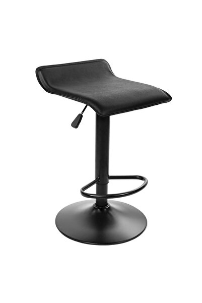 Leobert Scaun de bucatarie/bar, Artool, Fort, rotativ, piele ecologica, negru, 38x39x84 cm