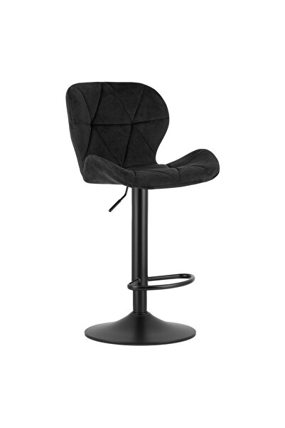 Artool Scaun de bucatarie/bar, Artool, West, rotativ, catifea, negru, 46x48.5...