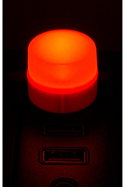 SPELT USB Lamba USB-A Gece Lambası Aydınlatma Dekoratif Mini LED Yumuşak Işık Kırmızı