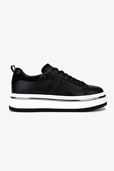 Valmenti Erkek Hakiki Deri Siyah Sneakers & Spor Ayakkabı
