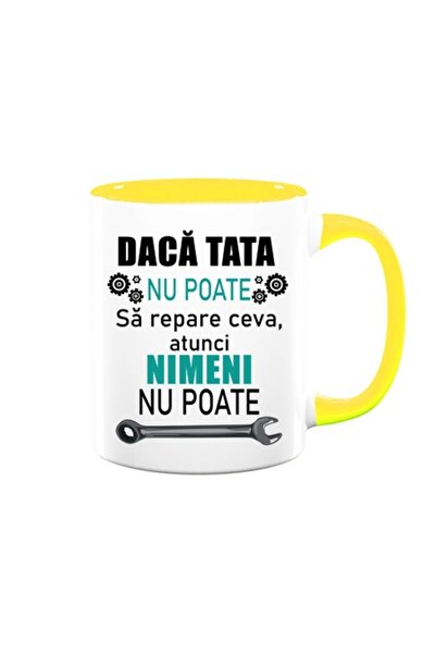 OEM Cană personalizată cu mesajul: „Dacă tata nu poate să o repare, atunci ni...