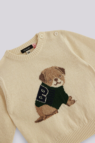 GB Baby Baby Boy Ecru Sweater