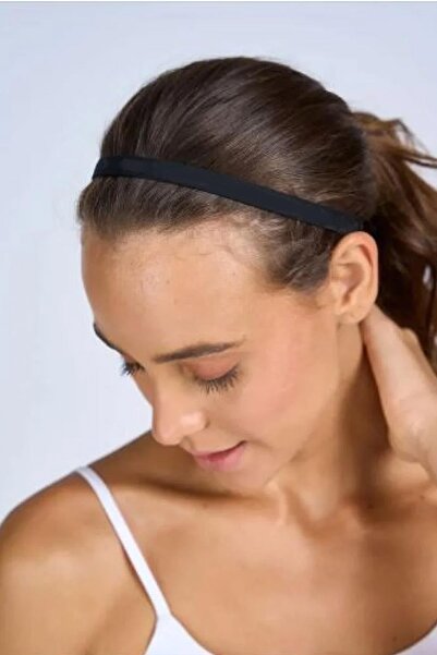 New Obsessions Flexible Black Sports Headband 6 Pack