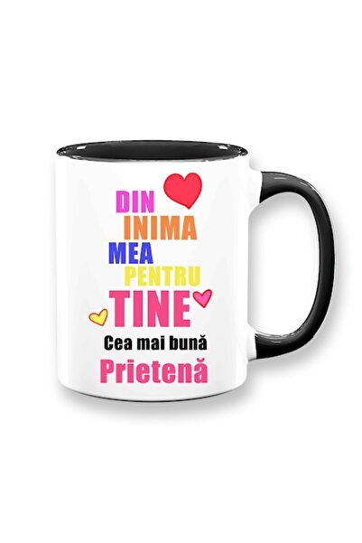 OEM Cană personalizată pentru prieten cu mesajul „Din inima mea pentru tine, ...