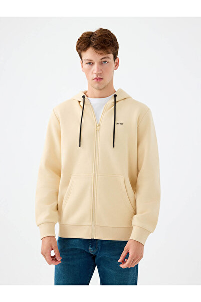 Loft Ανδρικό φούτερ Regular Fit Beige Lf2034270