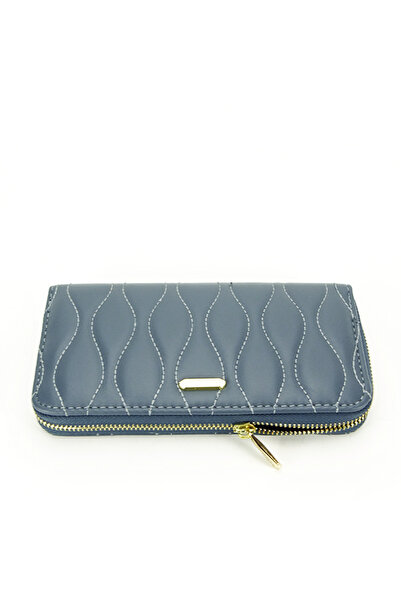 David Jones Women's quilted wallet B-P137-510 M5 Petrol blue