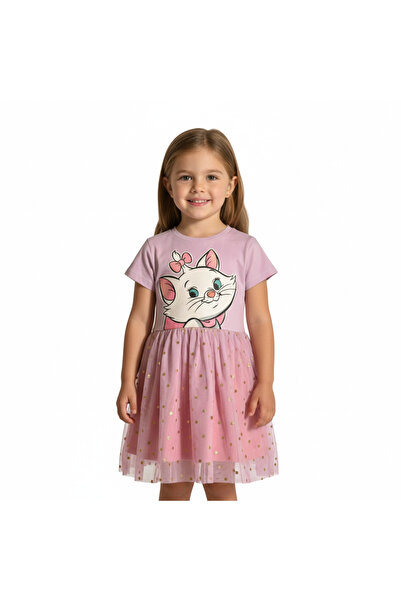 Disney MARIE THE CAT - GIRL'S TULLE DRESS 100% COTTON | MESH 100% POLYESTER|