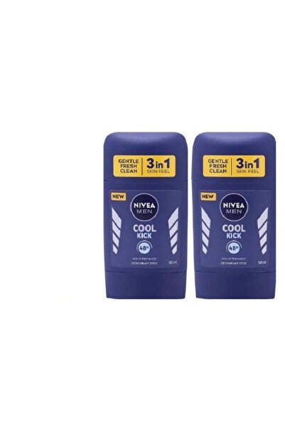 NIVEA Men Cool Kick Deodorant Fresh Scent Stick 50ml (pack of 2)