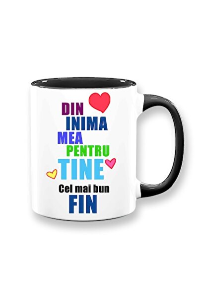 OEM Cană personalizată pentru fin cu mesajul: „Din inimă pentru tine, cel mai...
