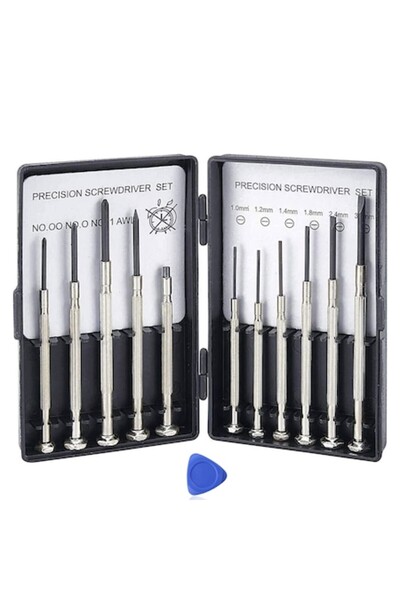 dalimag Set Precision Screwdrivers, Axroad Mall, 11 in 1, Steel, 360°, Ergonomic Handle, Corrosion Resistan