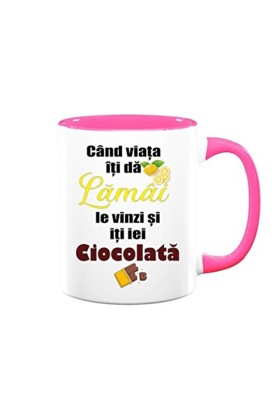 OEM Cană personalizată cu mesajul: „Când viața îți dă lămâi, vinde-le și cump...