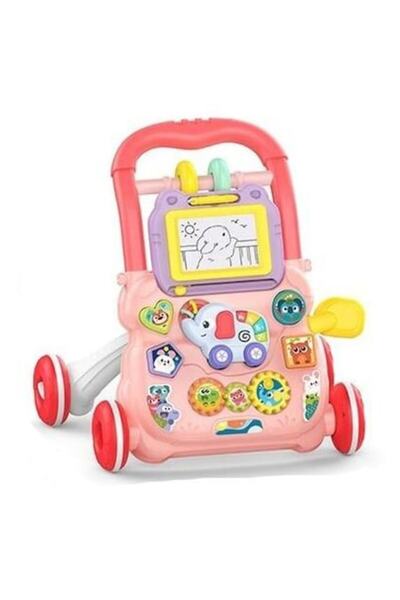Toy Toy Toy Premător muzical 2 în 1 – Elefant roz, cu sortator