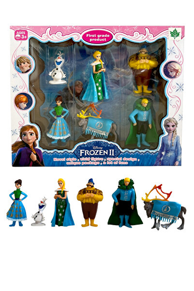 UDATOYS Disney Frozen Elsa Olaf Karlar Ülkesi Oyuncak Prenses Seti 8CM