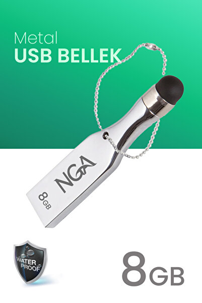 NGA 8 GB Usb Bellek Metal Gövde Güvenli USB Memory - Flash Drive