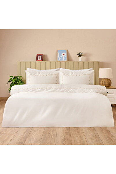 Evidea Set de lenjerie de pat dublu Soft Galad - alb