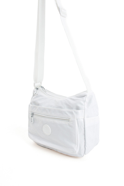 Sanmorris 4008 Women's Multi-Pocket Waterproof Crinkle Fabric Adjustable Crossbody Shoulder Bag