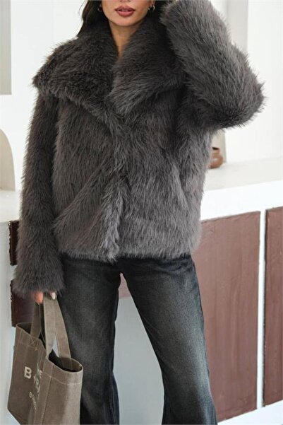 Dipmoda Palton de blană importat pentru femei DPMYLK32