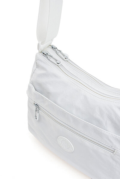 Sanmorris 4008 Women's Multi-Pocket Waterproof Crinkle Fabric Adjustable Crossbody Shoulder Bag