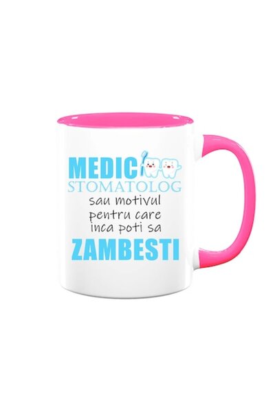 OEM Cană personalizată cu mesajul „dentist sau motivul pentru care încă poți ...