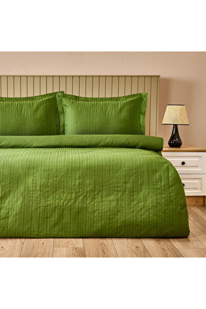 Evidea Soft Dobby Weave Çift Kişilik Nevresim Takımı - Haki