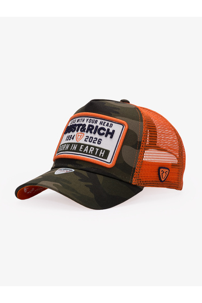 RustandRich Women Men Khaki Trucker Hat Urban Collection Camouflage